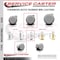 Service Caster 2.375 Inch MRI Safe Caster, 3/8 Inch Threaded Stem SCC-TS02S60-TPR-GRY-381634-MRI - alternate 3